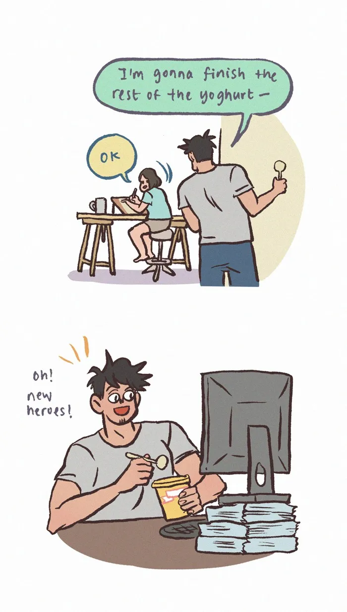 Read My Giant Nerd Boyfriend chapter 504 image 2 on Lezhin