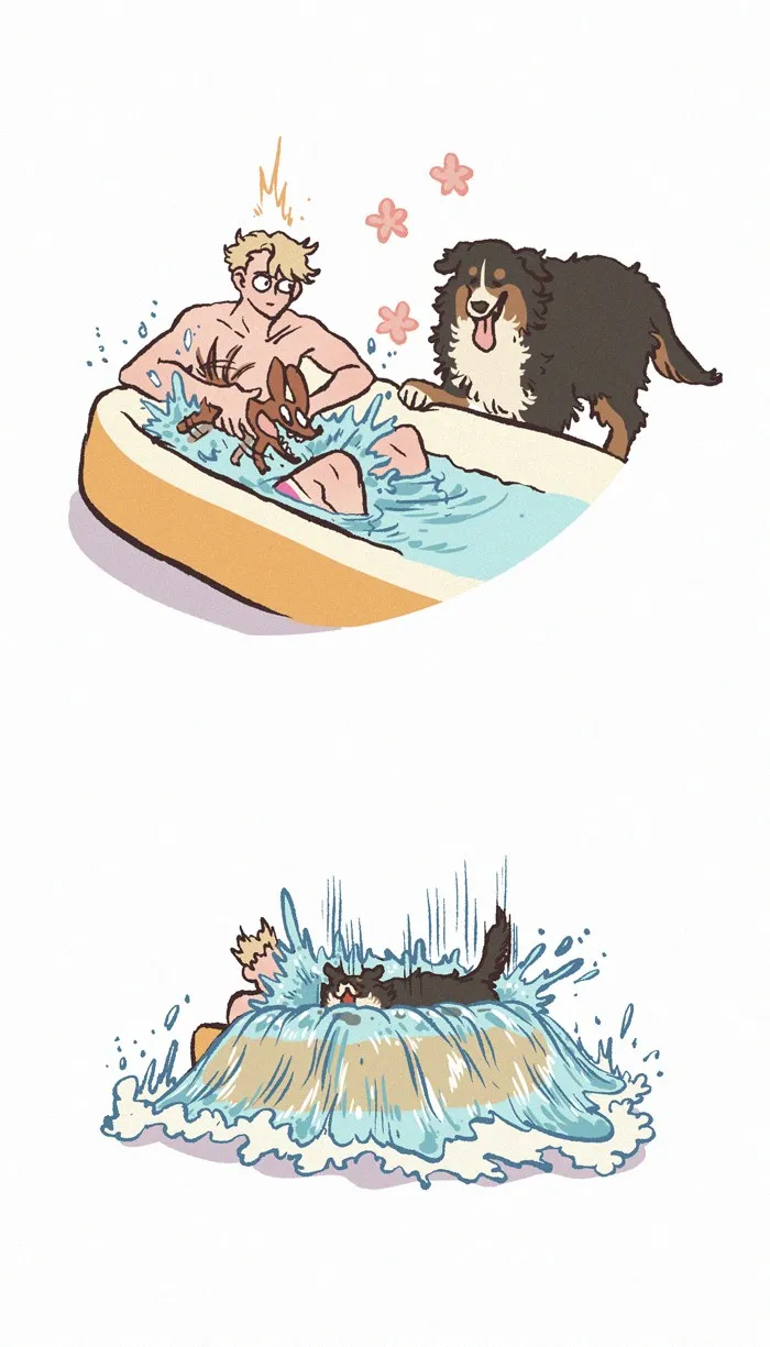 Read My Giant Nerd Boyfriend chapter 583 image 4 on Lezhin