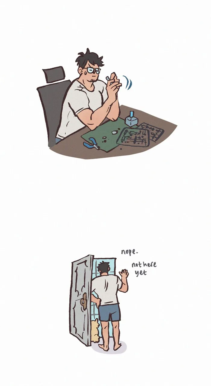 Read My Giant Nerd Boyfriend chapter 821 image 4 on Lezhin