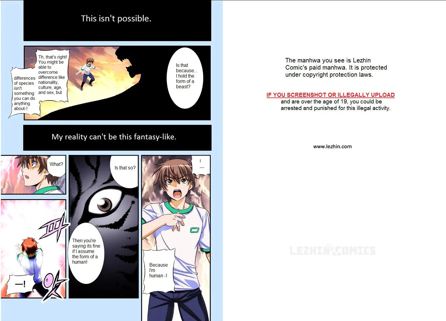 Read My Love Tiger chapter 1.5 image 1 on Lezhin
