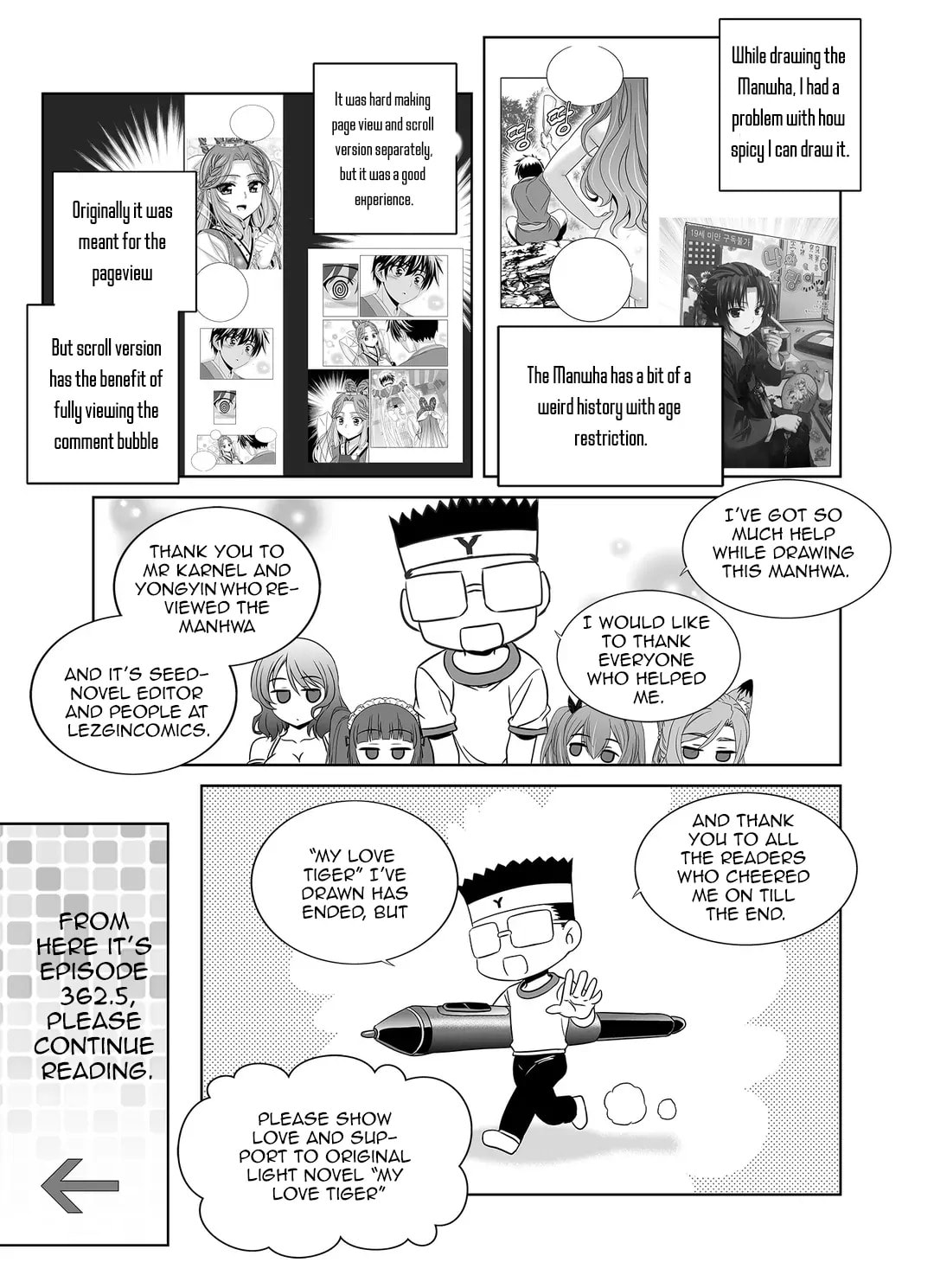 Read My Love Tiger chapter 363 image 9 on Lezhin