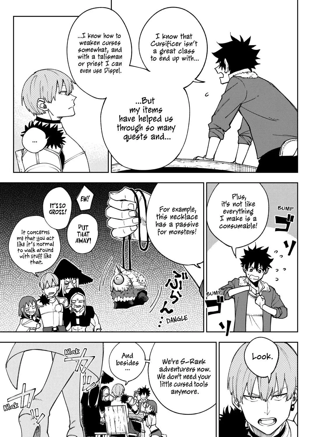 My S-Rank Party Fired Me for Being a Cursificer ~ I Can Only Make “Cursed Items”, but They're Artifact Class! Chapter 1 page 17 - 