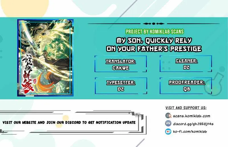 My Son, Quickly Rely On Your Father’s Prestige Chapter 1 page 2 - 