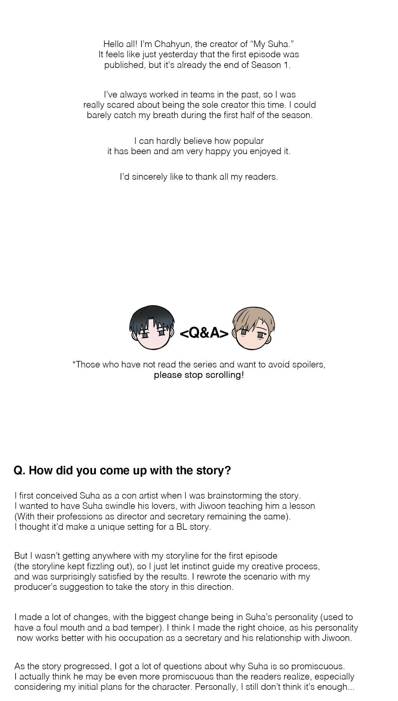 Read My Suha chapter 33.1 image 0 on Lezhin