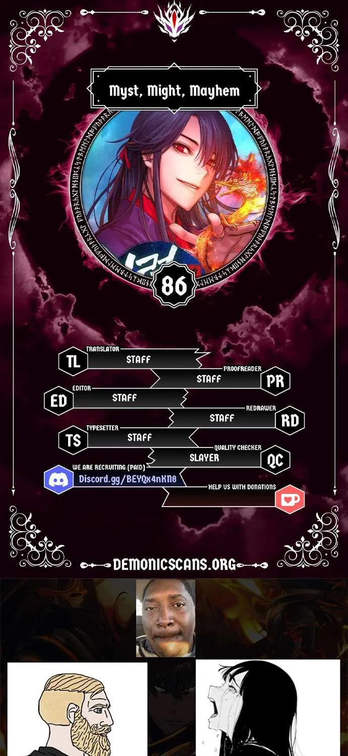 Read Myst, Might, Mayhem chapter 86 image 1 on Lezhin