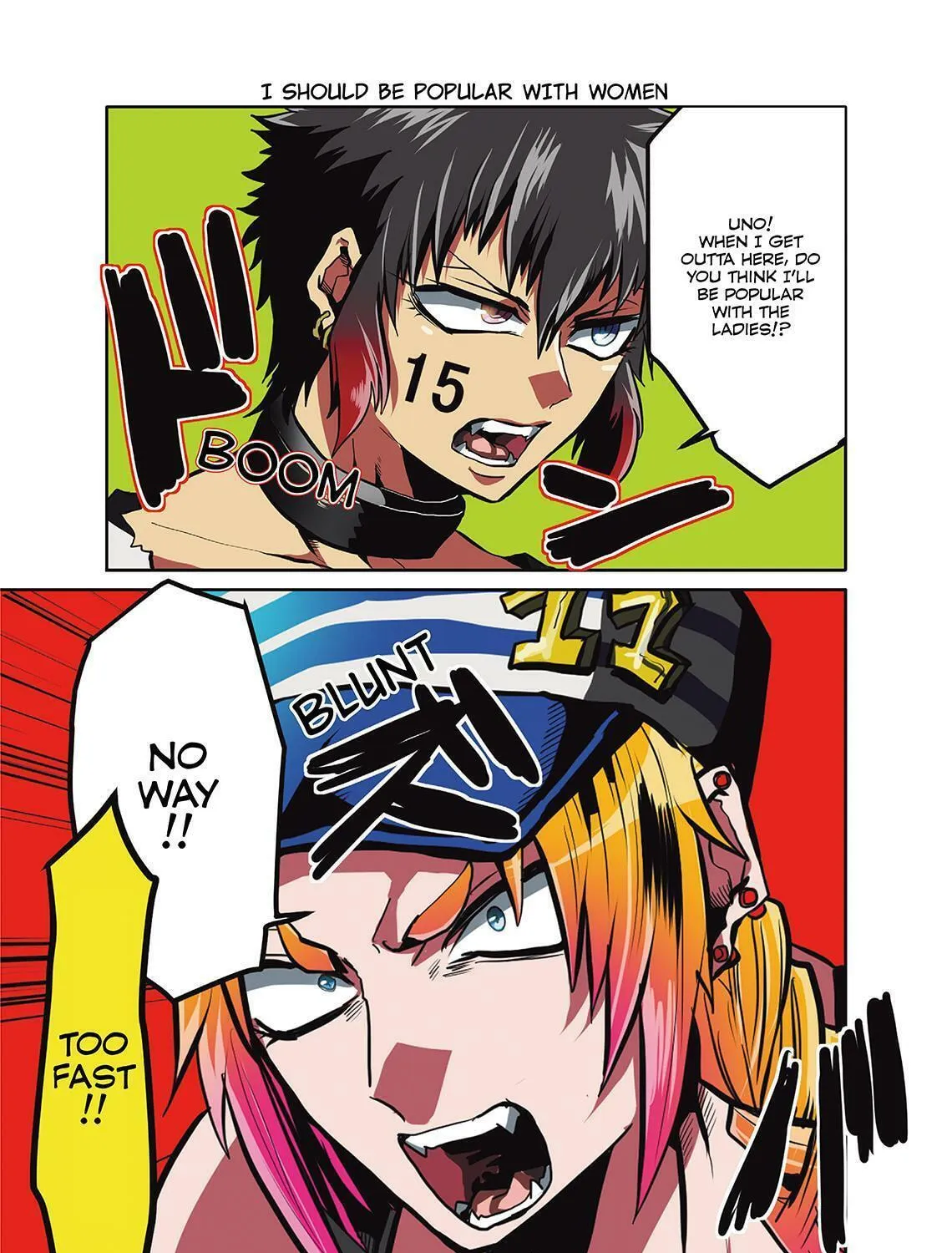 Read Nanbaka (Colored) chapter 1 image 14 on Lezhin