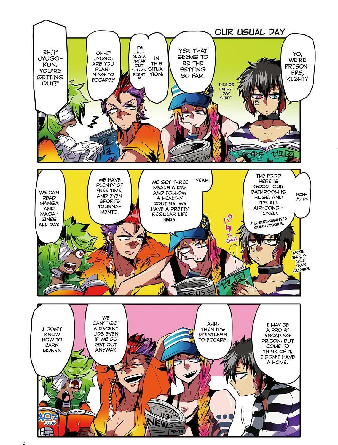 Read Nanbaka (Colored) chapter 1 image 18 on Lezhin
