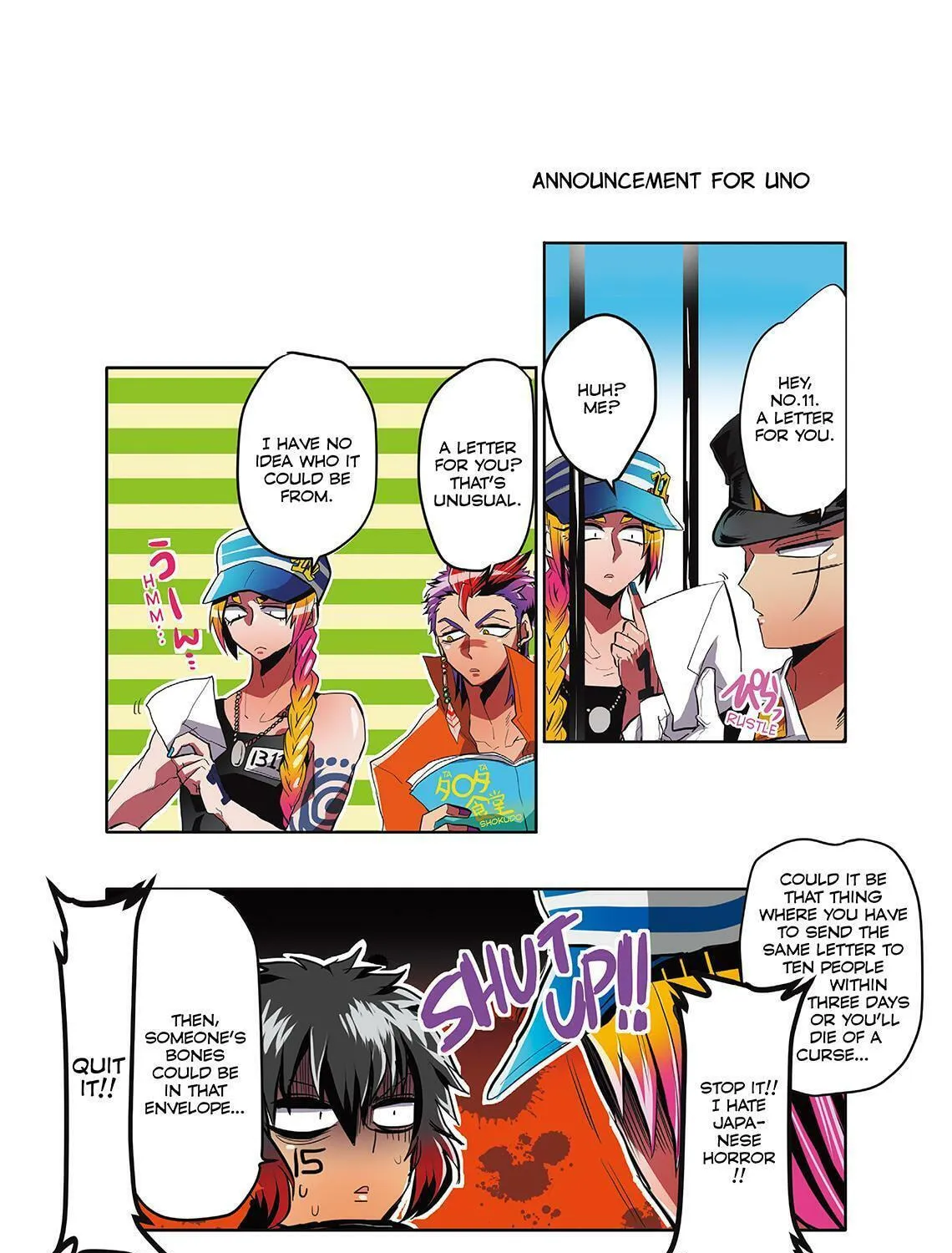 Read Nanbaka (Colored) chapter 2 image 14 on Lezhin
