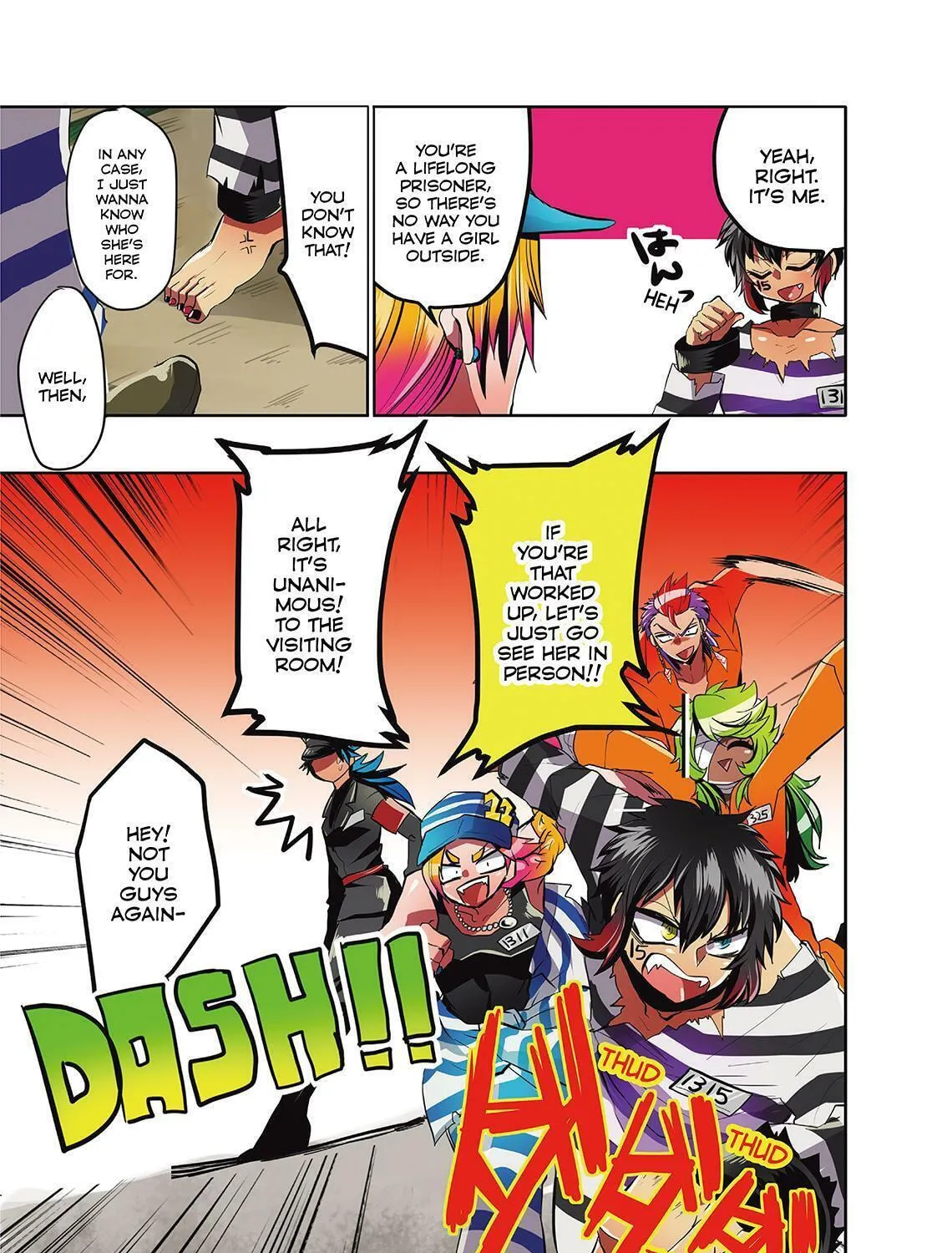 Read Nanbaka (Colored) chapter 3 image 14 on Lezhin