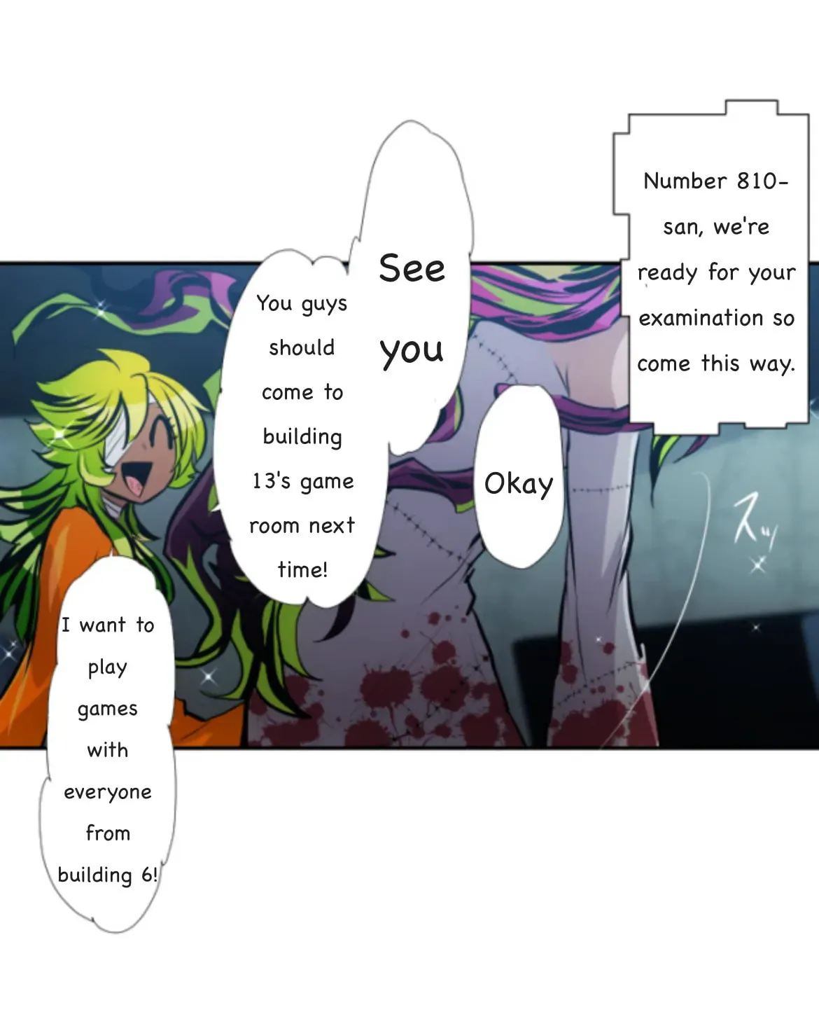 Read Nanbaka (Colored) chapter 348 image 14 on Lezhin