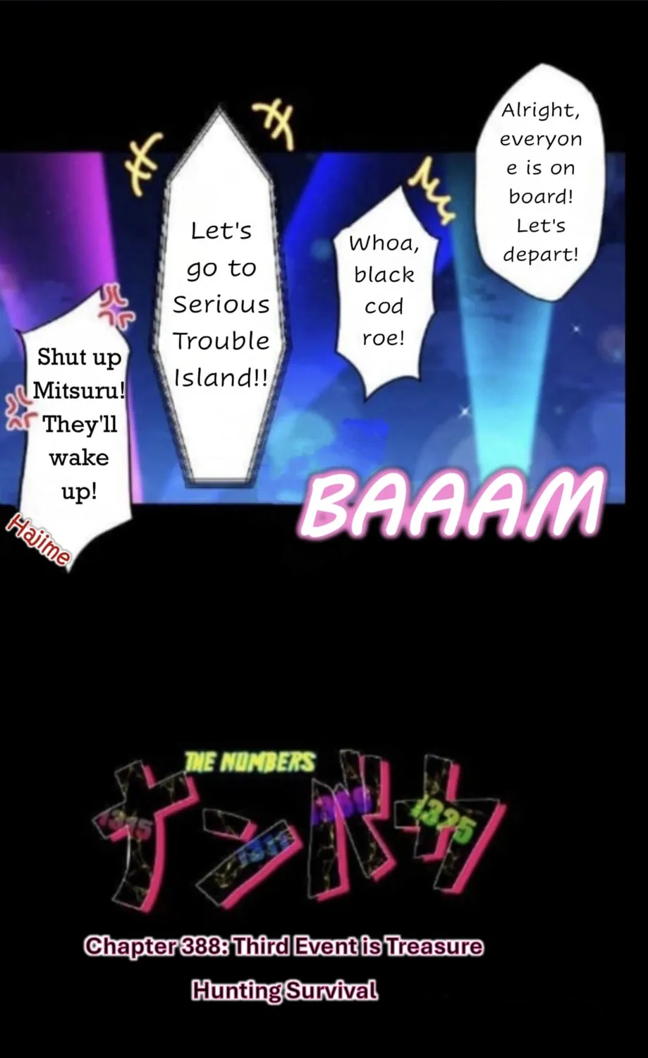 Read Nanbaka (Colored) chapter 388 image 1 on Lezhin