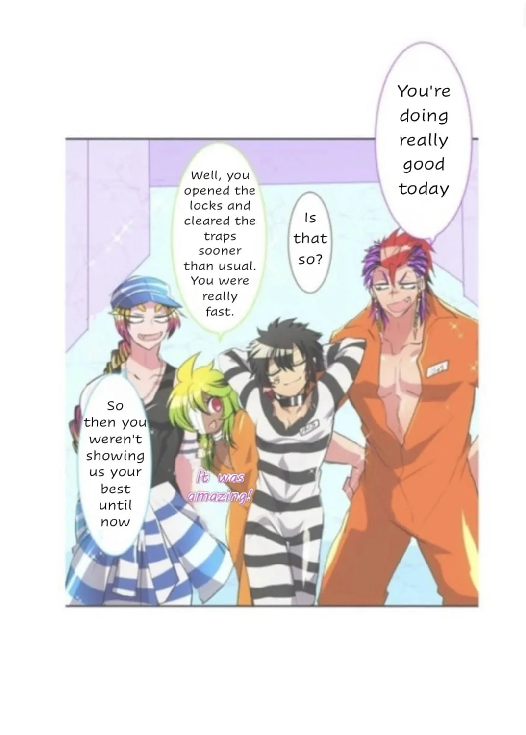 Read Nanbaka (Colored) chapter 418 image 17 on Lezhin