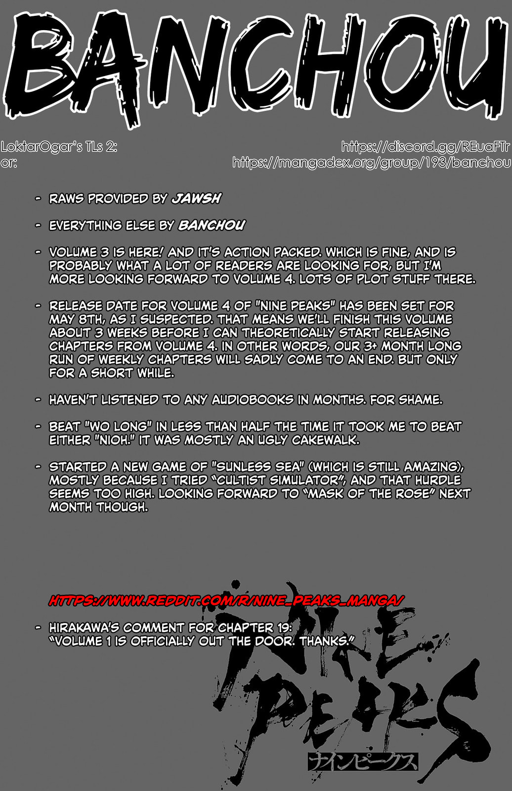 Nine Peaks Chapter 19 page 1 - 
