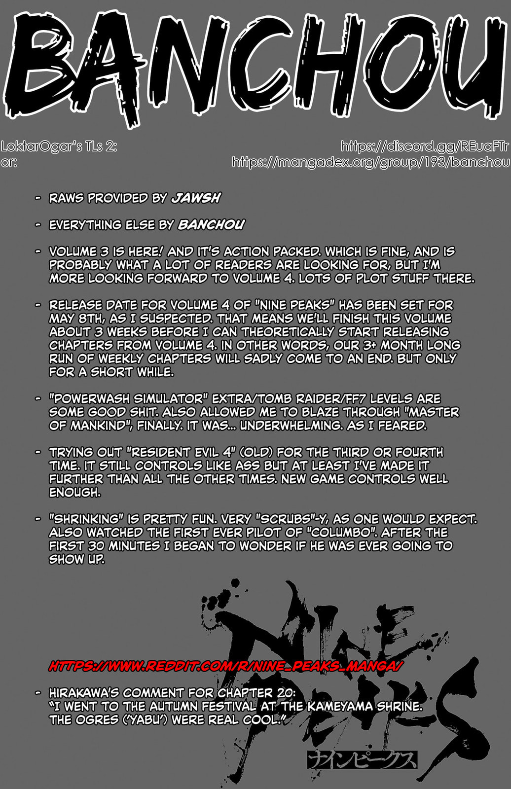 Nine Peaks Chapter 20 page 1 - 