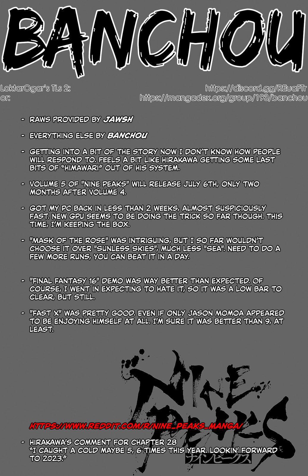 Nine Peaks Chapter 28 page 1 - 