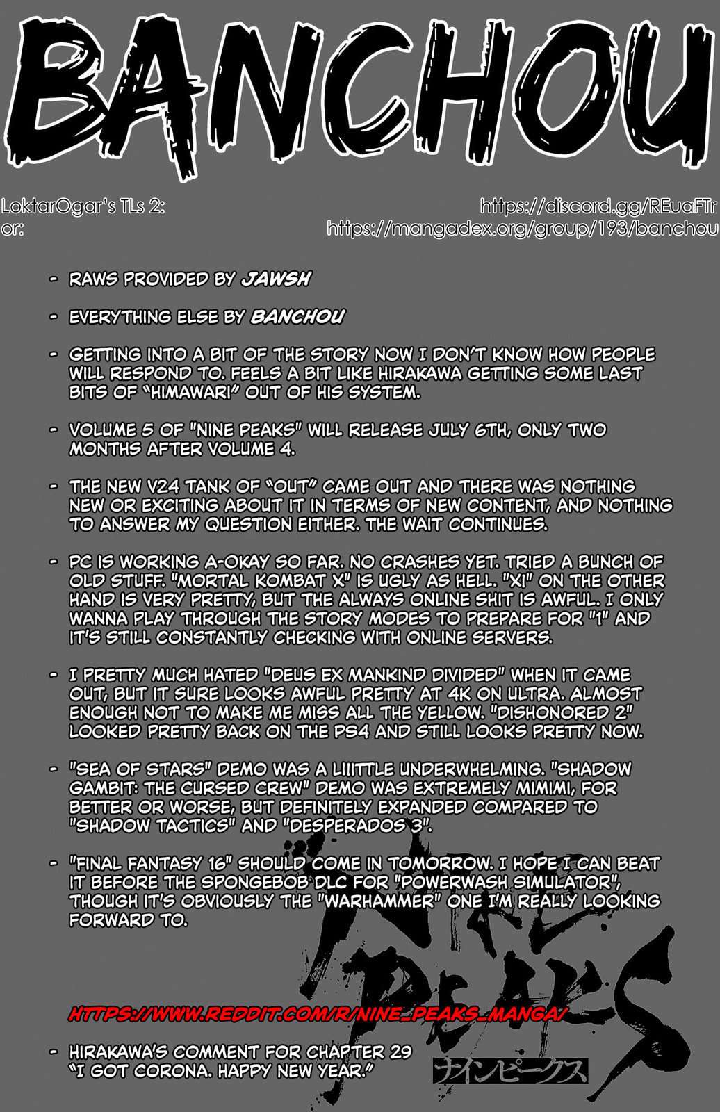 Nine Peaks Chapter 29 page 1 - 
