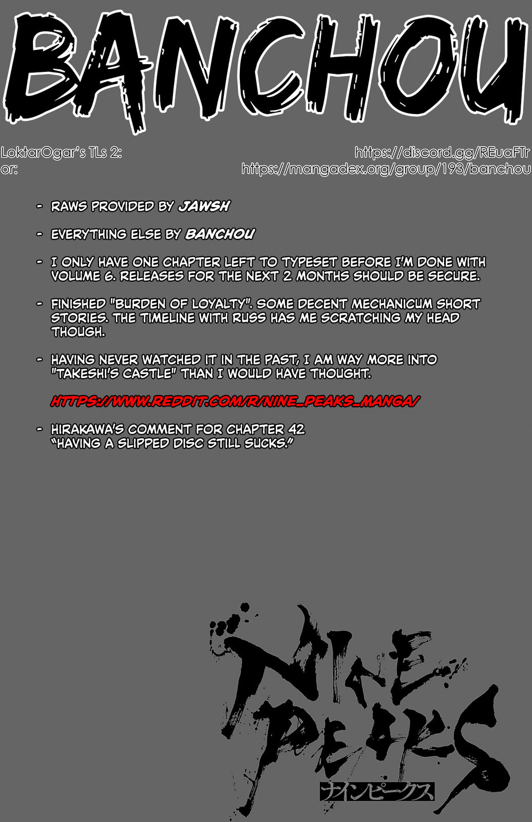 Nine Peaks Chapter 42 page 1 - 