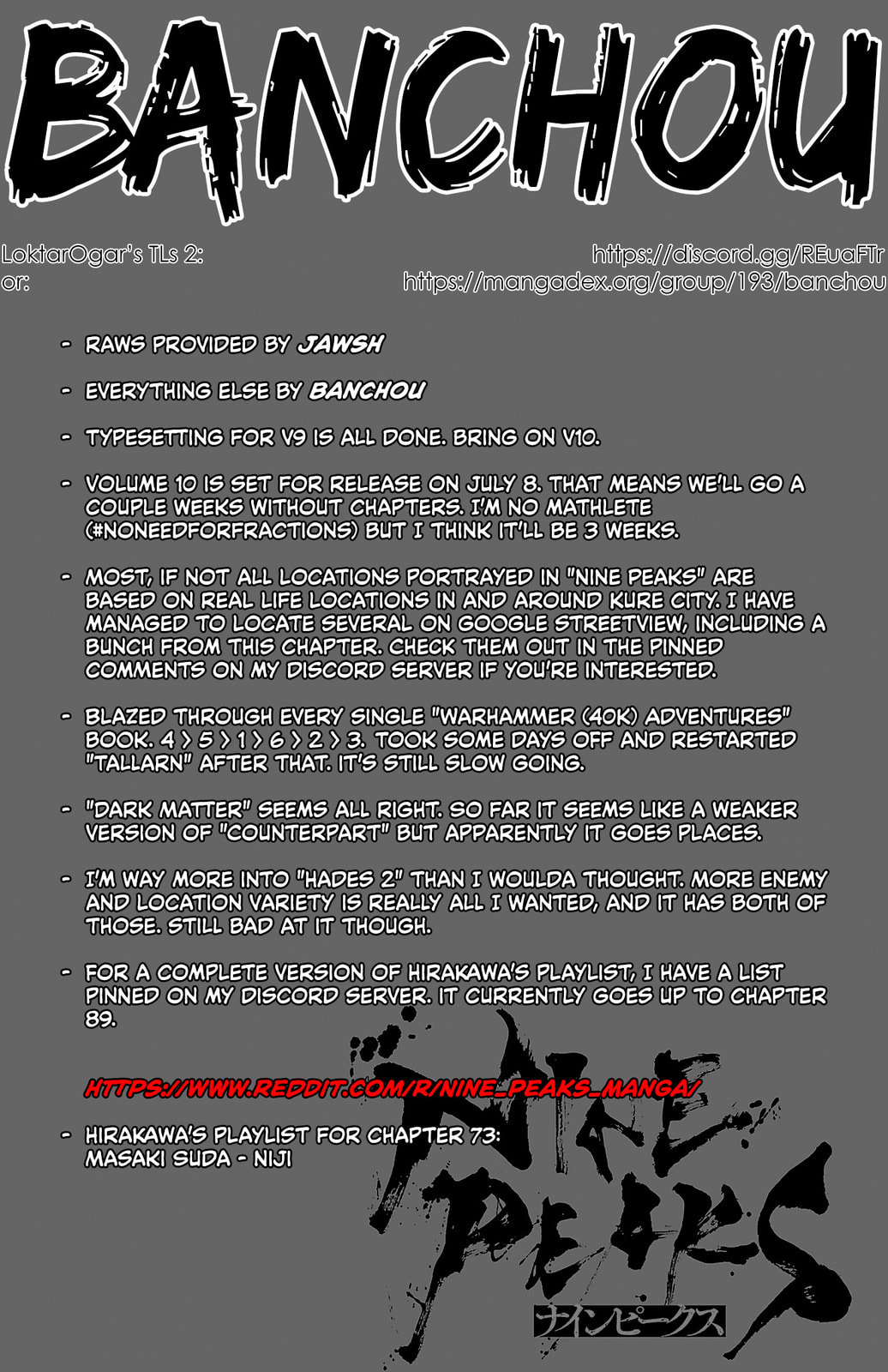 Nine Peaks Chapter 73 page 1 - 