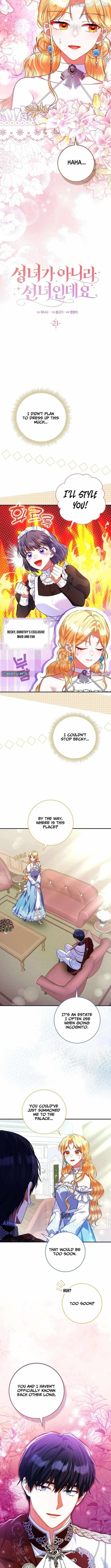 Read Not A Saint, But A Celestial Maiden chapter 21 image 1 on Lezhin