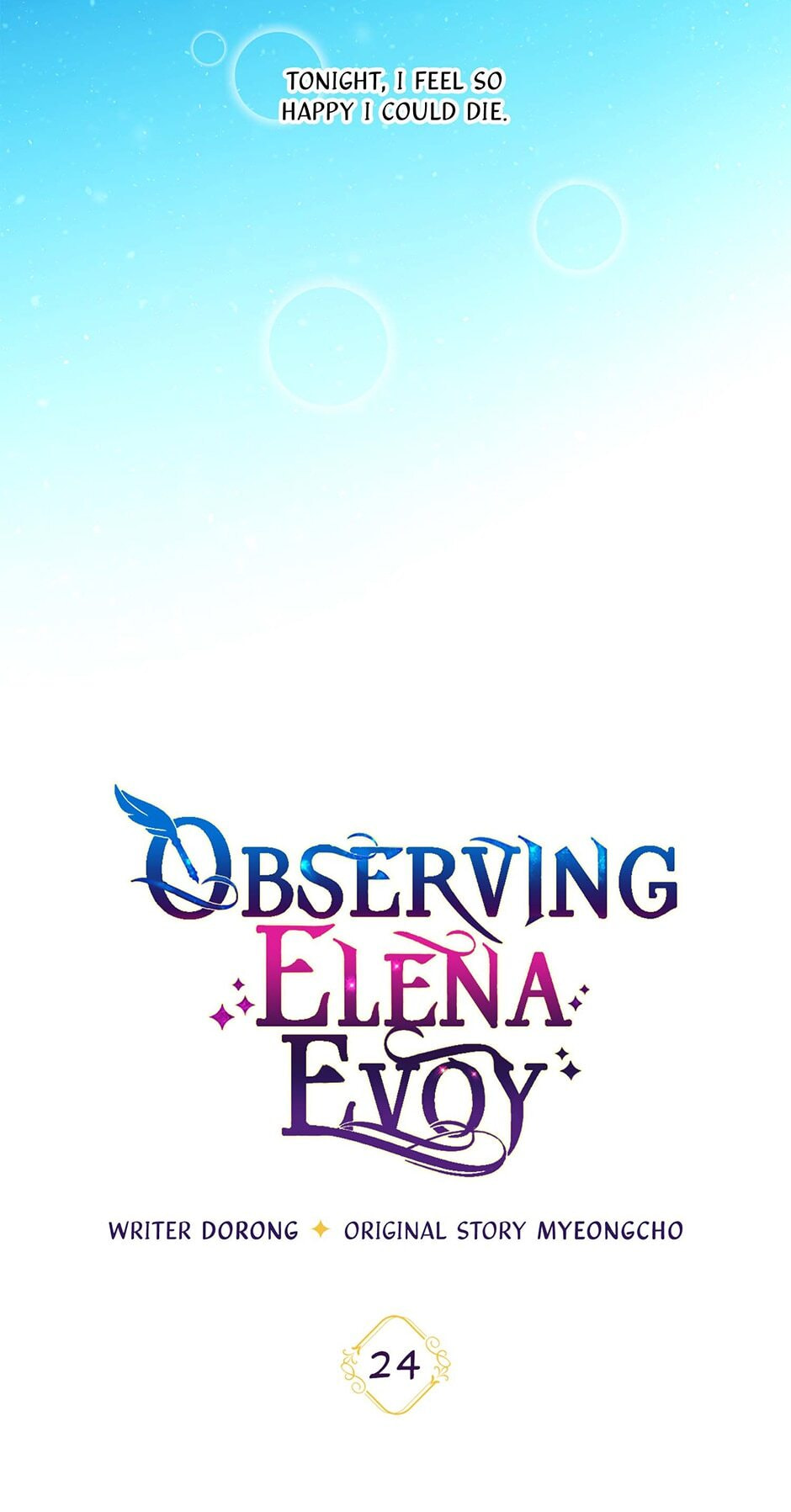 Read Observing Elena Evoy chapter 24 image 4 on Lezhin