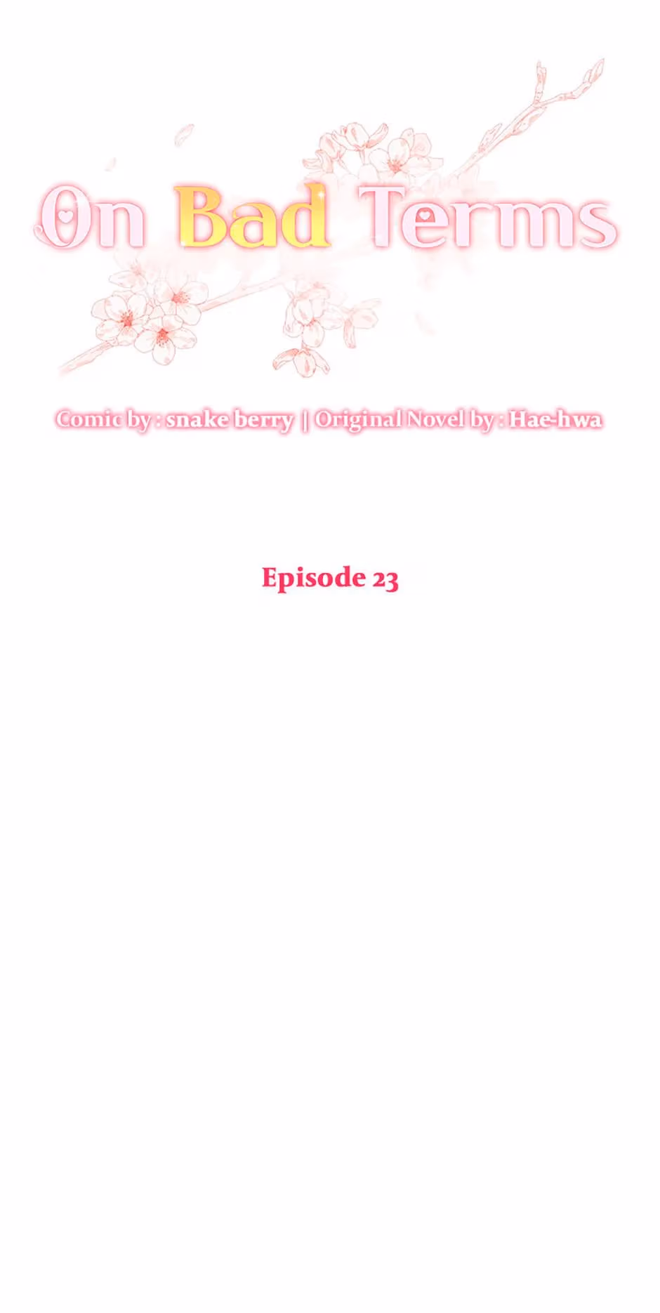 Read On Bad Terms chapter 23 image 9 on Lezhin