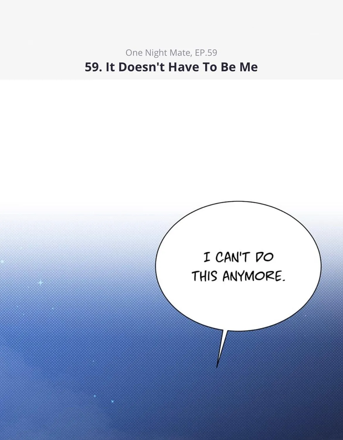 Read One Night Mate chapter 59 image 1 on Lezhin