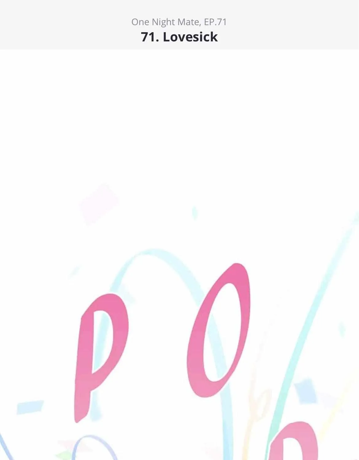 Read One Night Mate chapter 71 image 2 on Lezhin