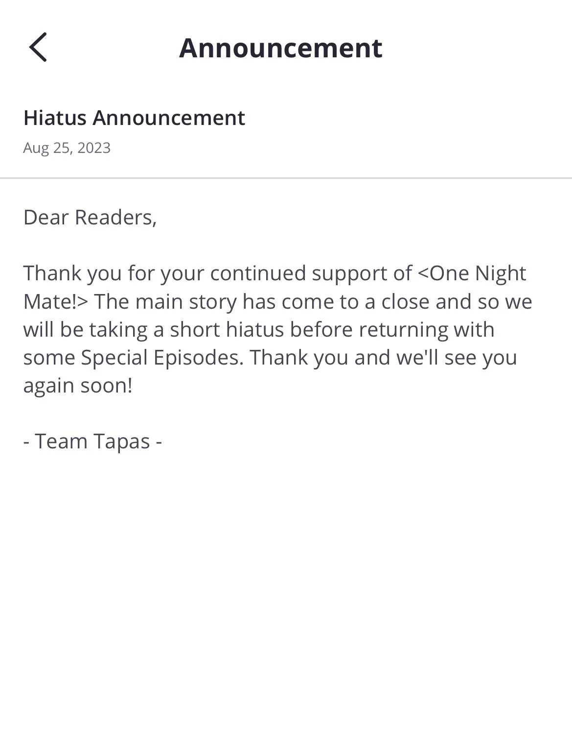 Read One Night Mate chapter 78.1 image 1 on Lezhin