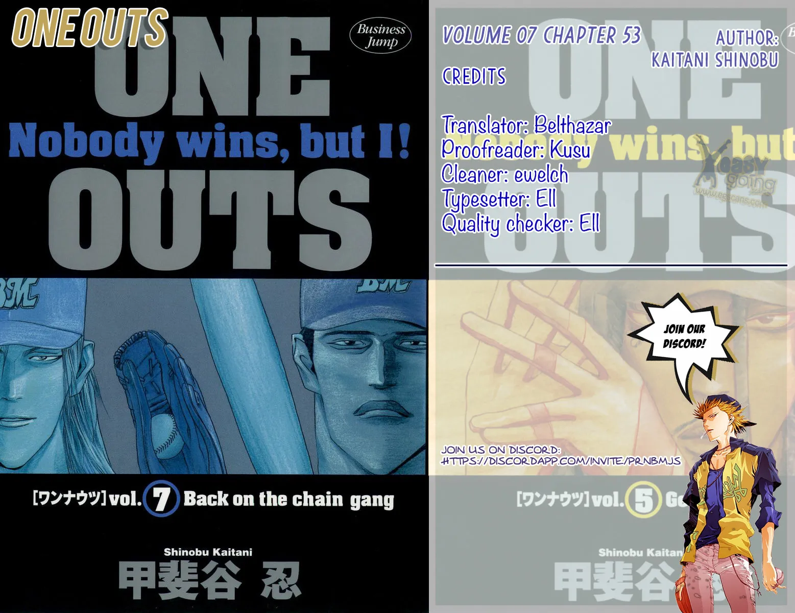 Read One Outs chapter 53 image 0 on Lezhin
