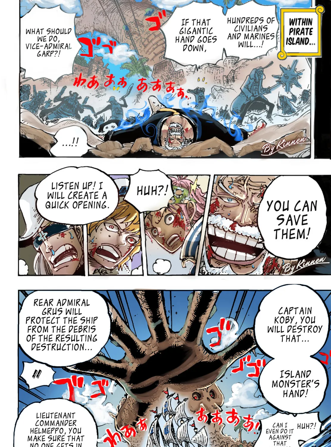 Read One Piece (Colored) chapter 1088 image 6 on Lezhin