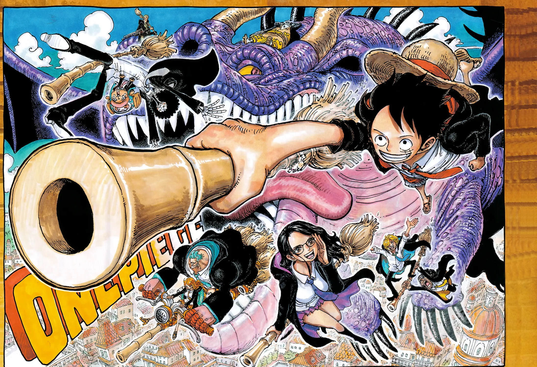 Read One Piece (Colored) chapter 1128 image 3 on Lezhin