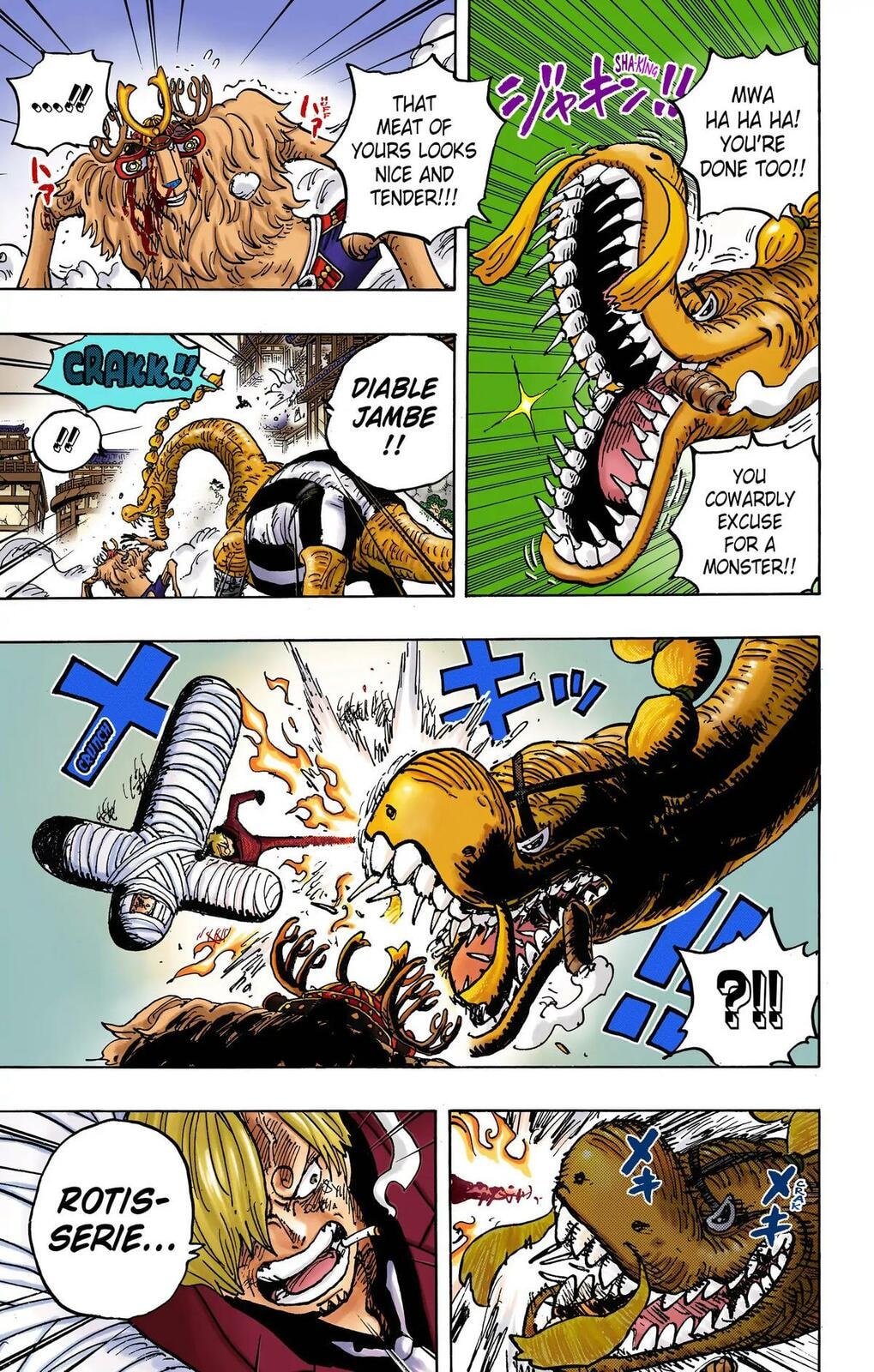 Read One Piece (Colored) chapter 1015 image 4 on Lezhin
