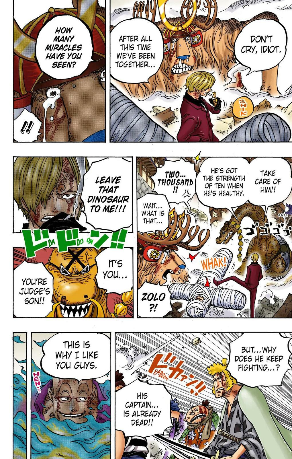 Read One Piece (Colored) chapter 1015 image 6 on Lezhin
