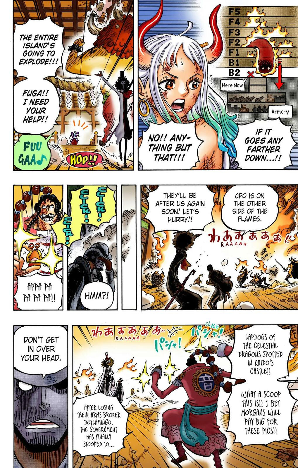 Read One Piece (Colored) chapter 1032 image 5 on Lezhin