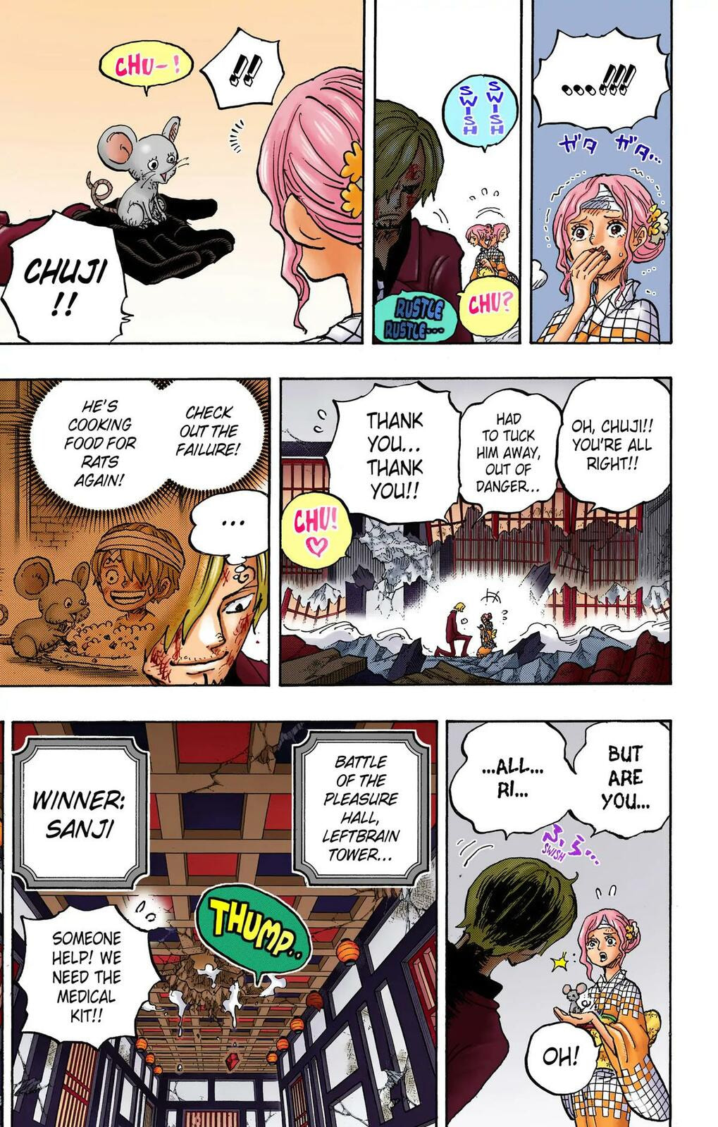 Read One Piece (Colored) chapter 1035 image 2 on Lezhin