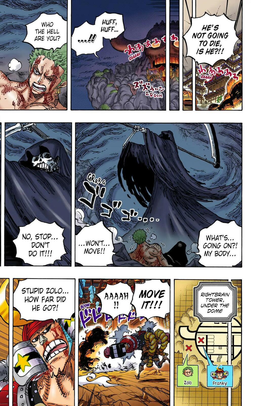 Read One Piece (Colored) chapter 1038 image 4 on Lezhin