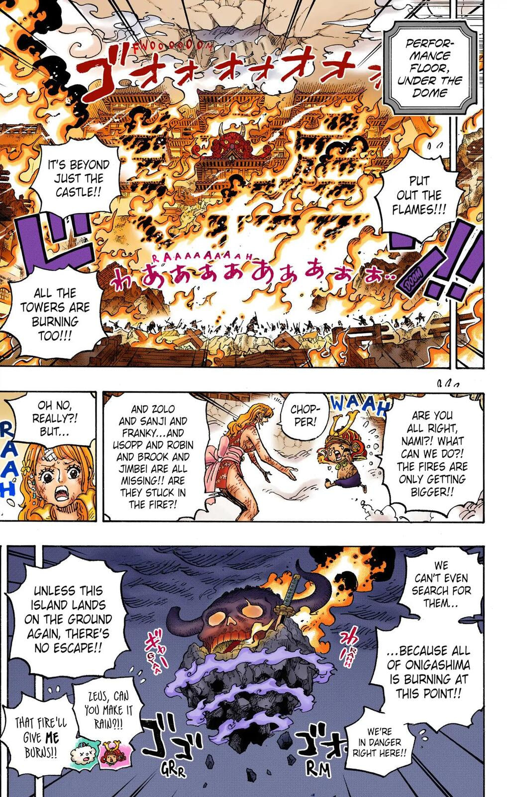 Read One Piece (Colored) chapter 1046 image 5 on Lezhin
