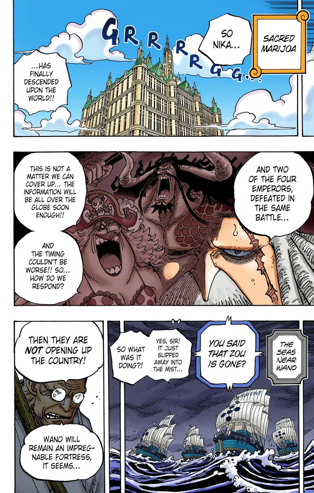 Read One Piece (Colored) chapter 1052 image 1 on Lezhin
