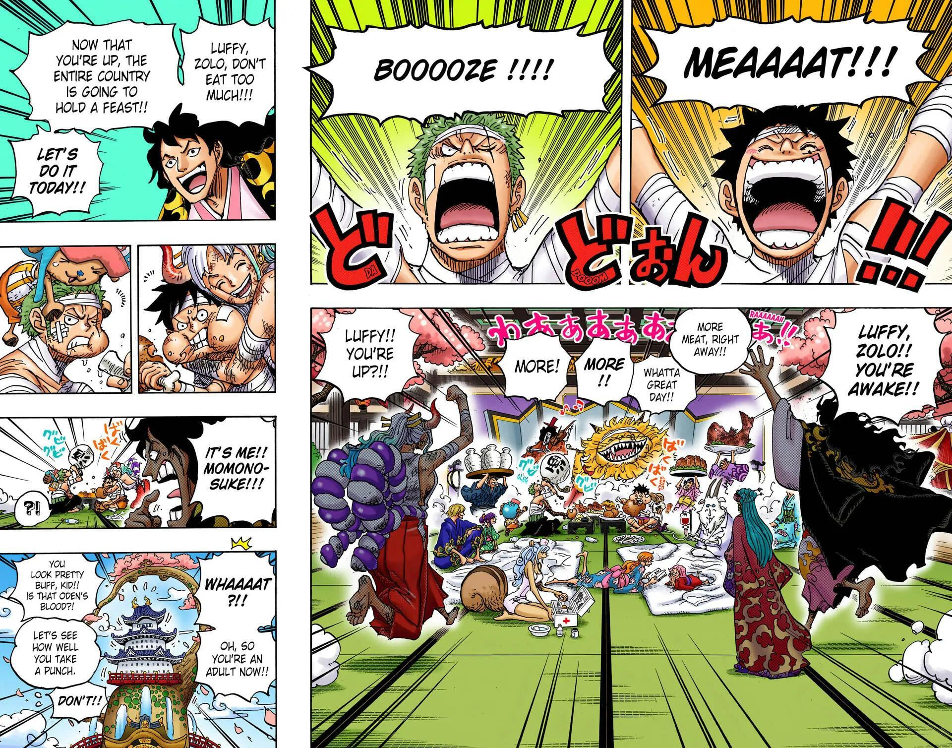 Read One Piece (Colored) chapter 1052 image 9 on Lezhin