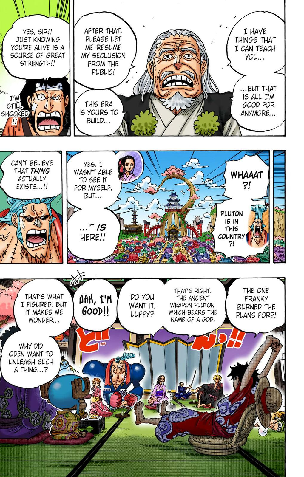 Read One Piece (Colored) chapter 1056 image 12 on Lezhin
