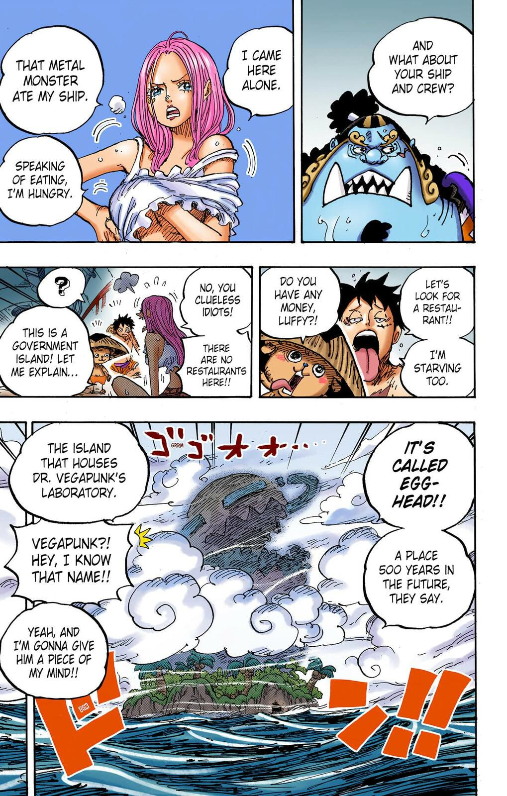 Read One Piece (Colored) chapter 1061 image 10 on Lezhin