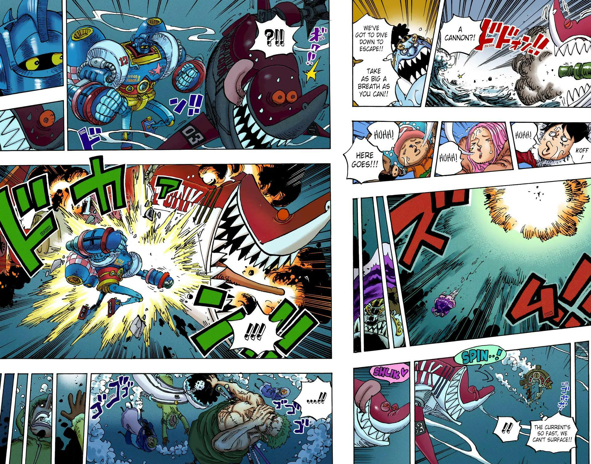 Read One Piece (Colored) chapter 1061 image 6 on Lezhin