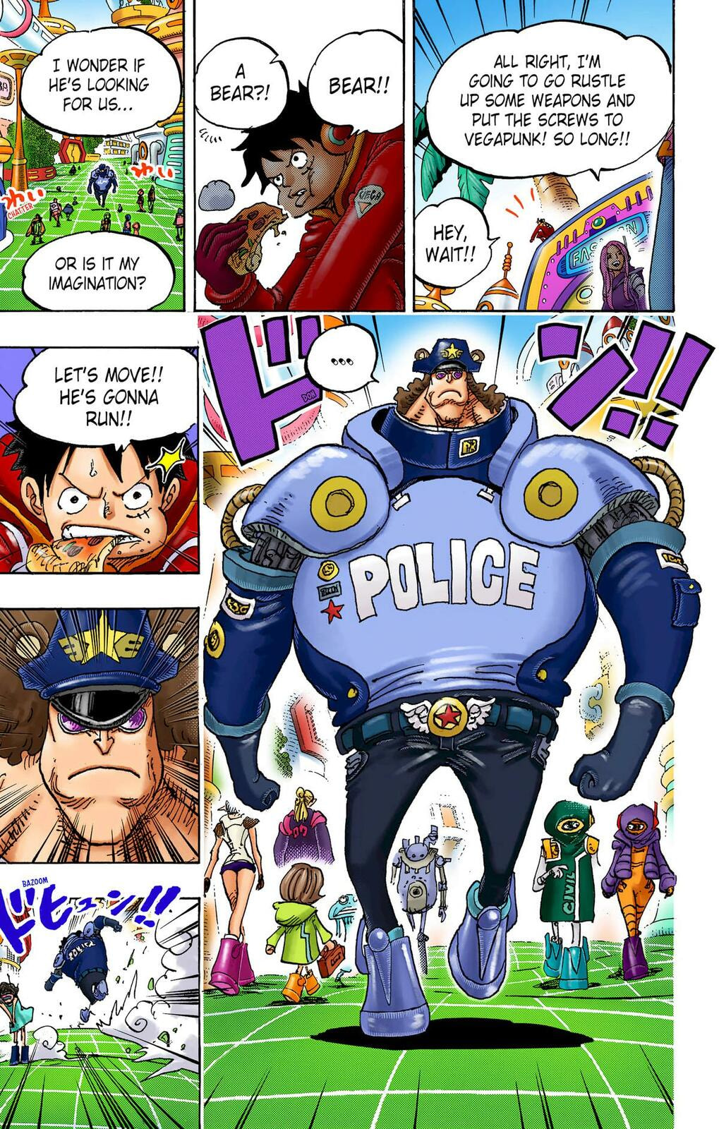 Read One Piece (Colored) chapter 1063 image 4 on Lezhin