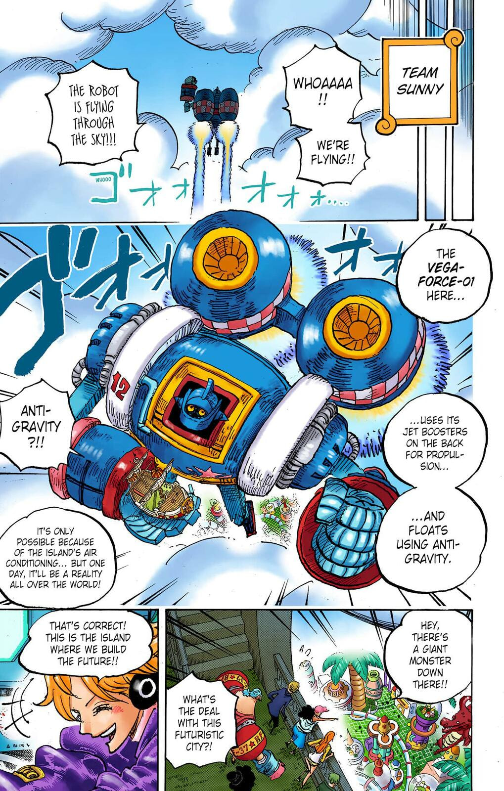 Read One Piece (Colored) chapter 1064 image 11 on Lezhin