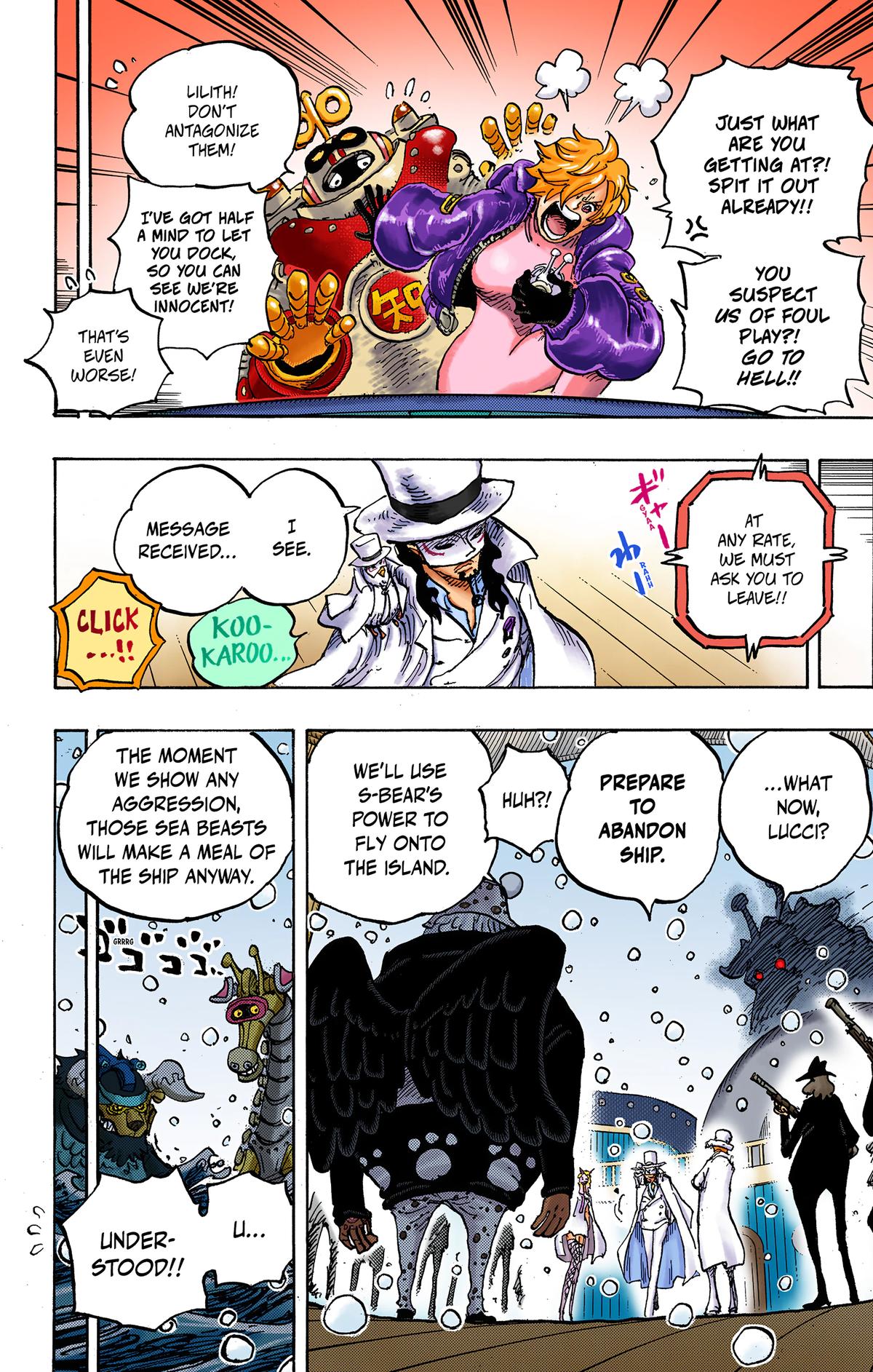 One Piece (Colored) Chapter 1068 page 4 - 
