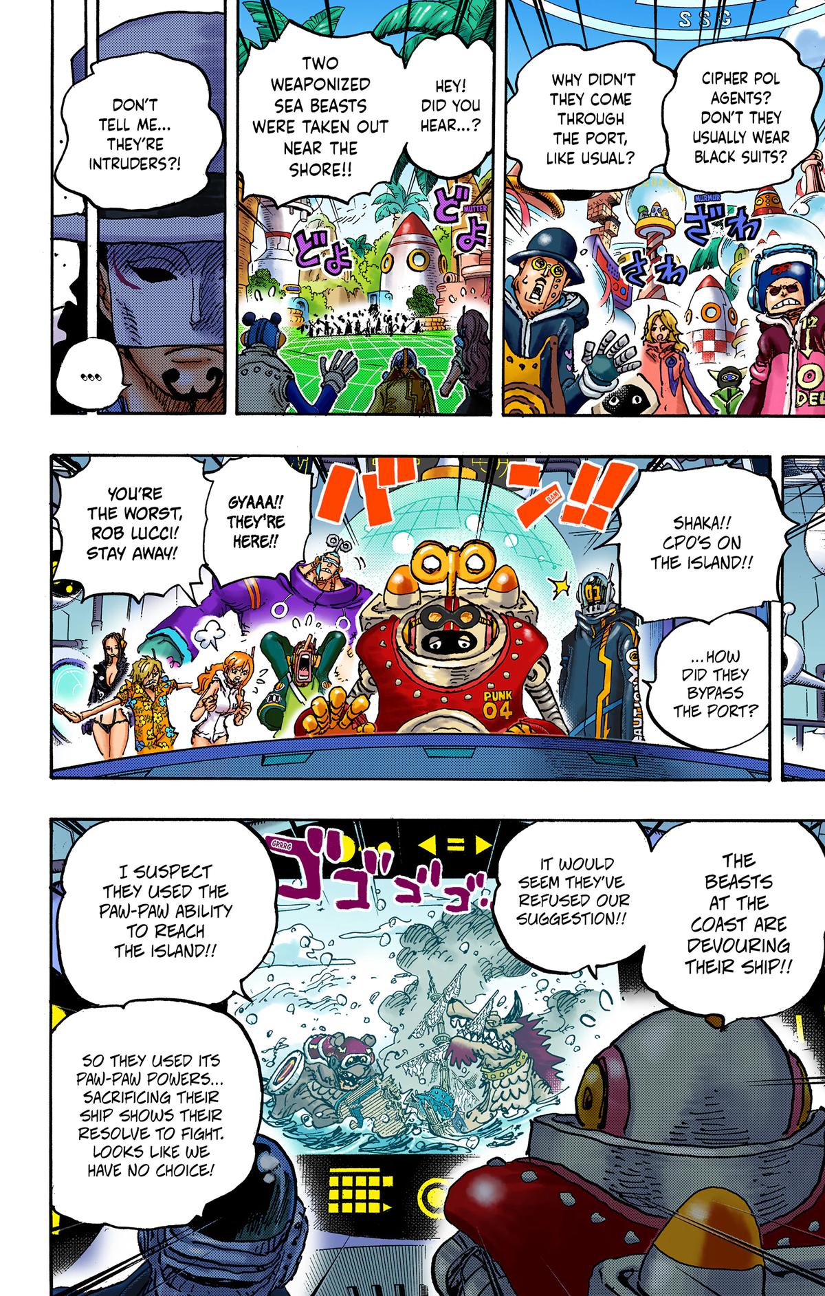 One Piece (Colored) Chapter 1068 page 10 - 