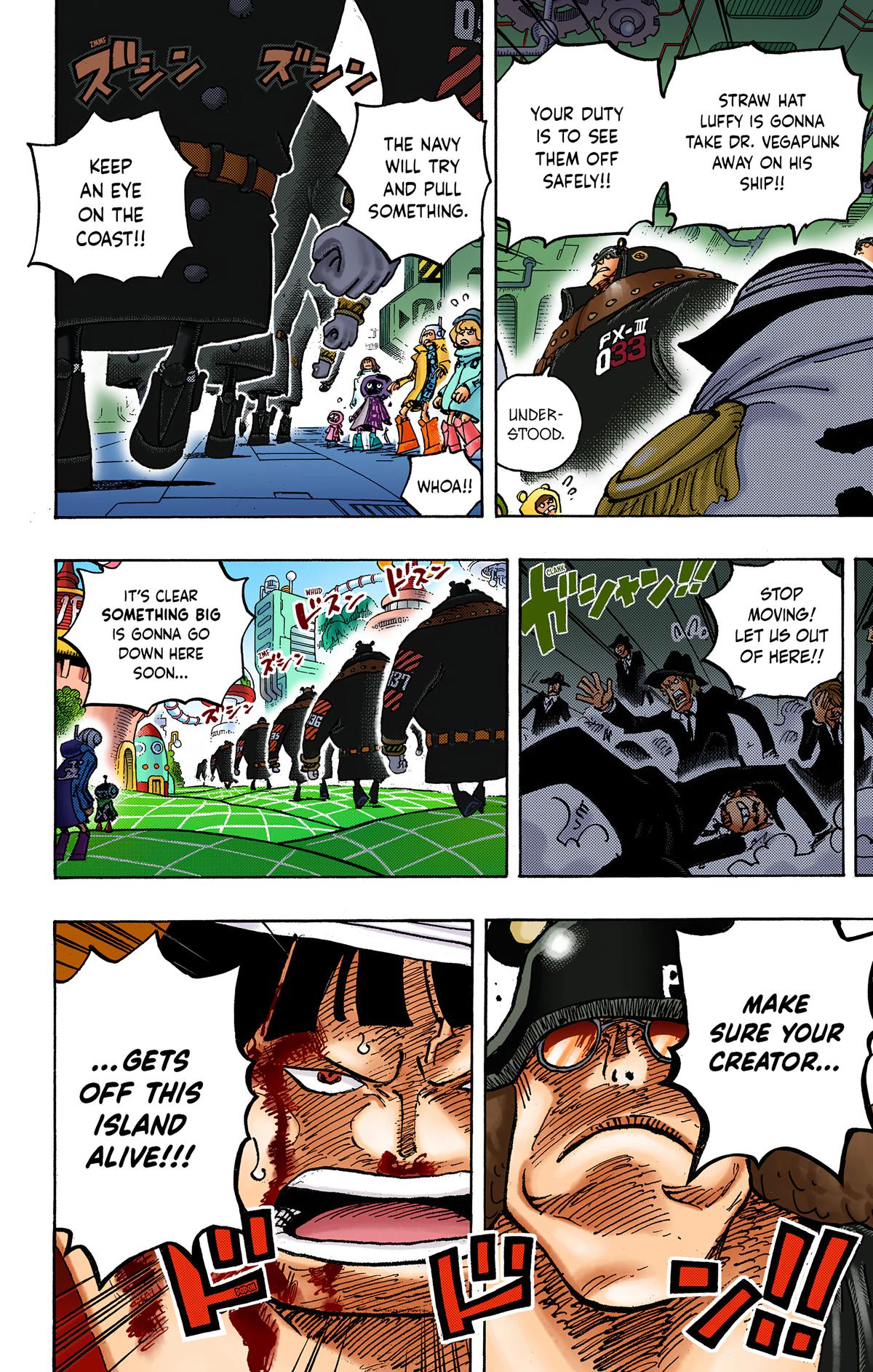 One Piece (Colored) Chapter 1074 page 6 - 