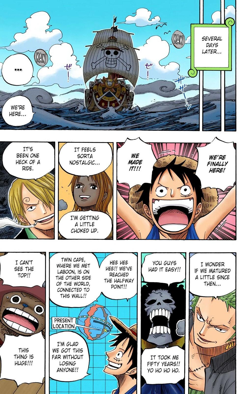 Read One Piece (Colored) chapter 490 image 8 on Lezhin