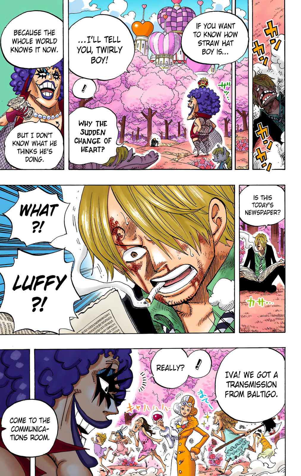 Read One Piece (Colored) chapter 593 image 8 on Lezhin