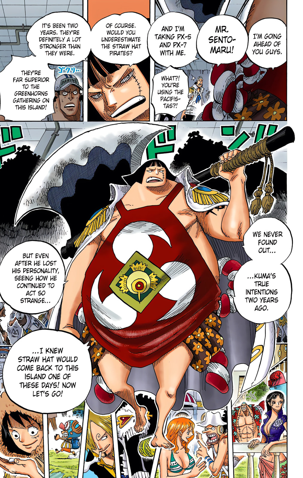 Read One Piece (Colored) chapter 599 image 13 on Lezhin